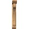 Ekena Millwork Legacy Slat Smooth Bracket w/ Offset Brace, Western Red Cedar, 5 1/2"W x 26"D x 38"H BKT0604X26X38LEC06SWR - alternate 3